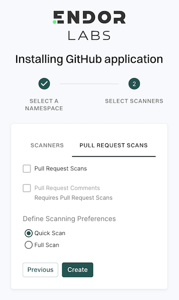 Choose PR options