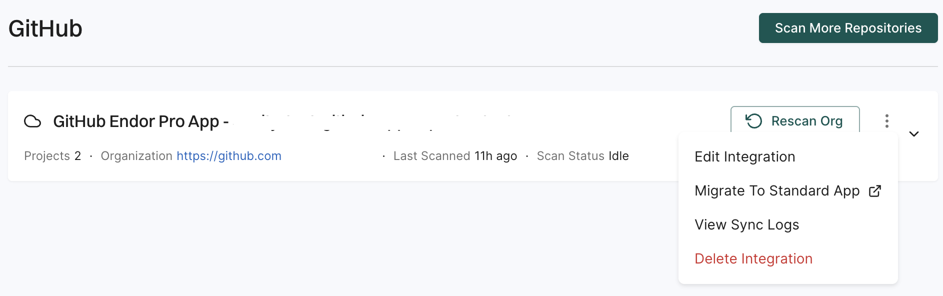 Manage GitHub App