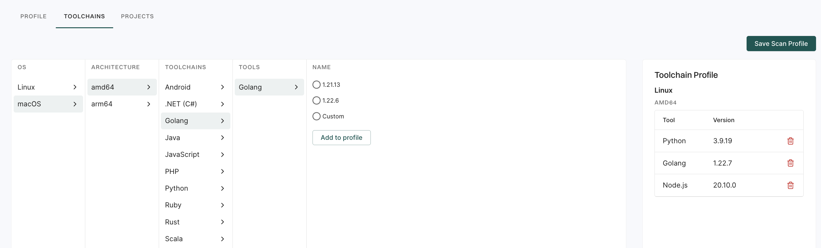 Multiple language repository