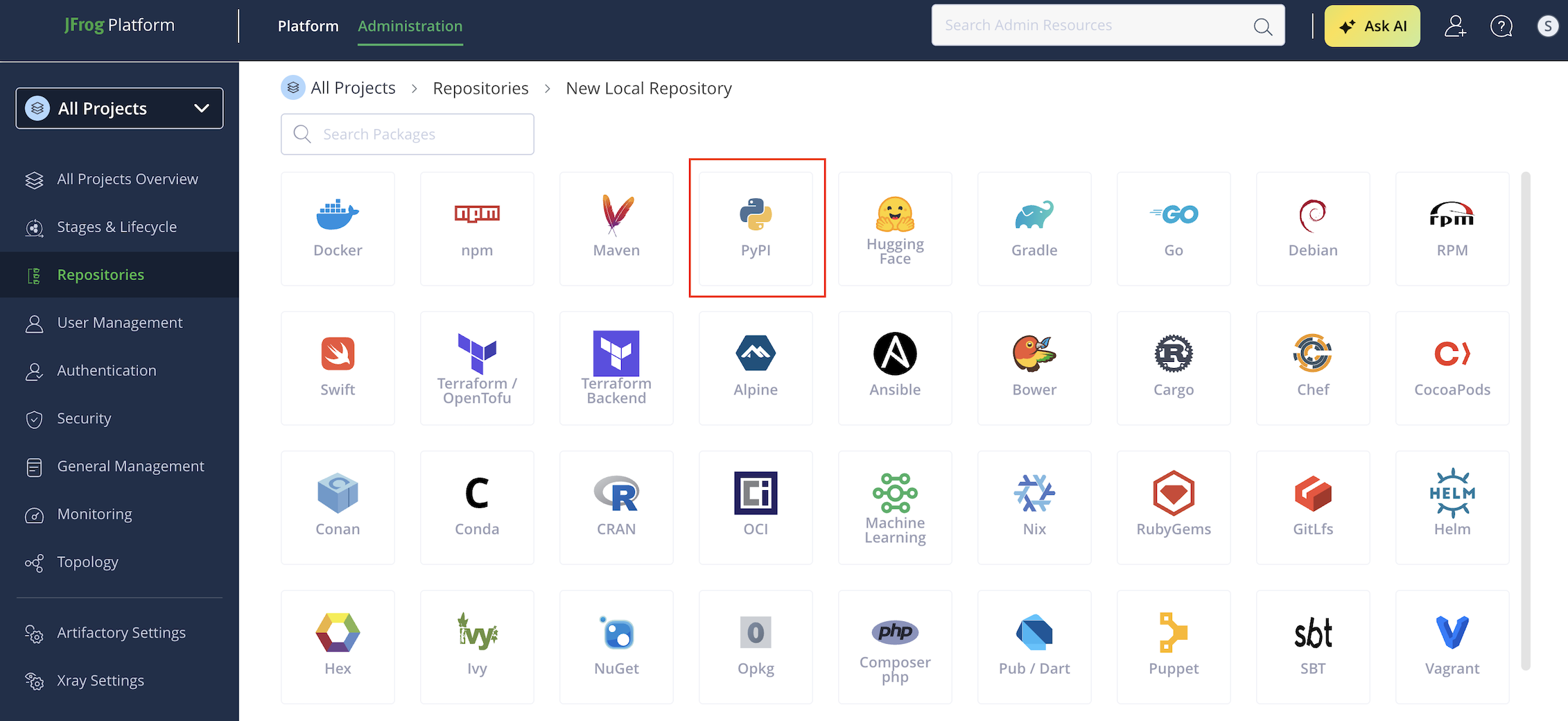 Select PyPI